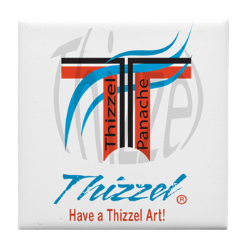Have a Thizzel Art Tile Coaster