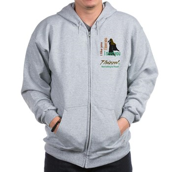 Mom Looking for Thizzel Zip Hoodie