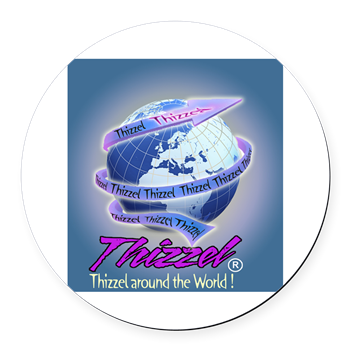 Thizzel Globe Round Car Magnet