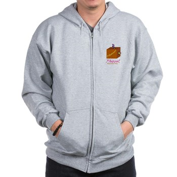 Funny Logo Zip Hoodie