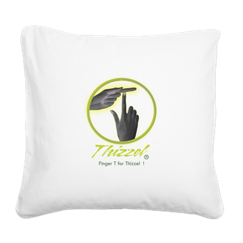 Finger T Logo Square Canvas Pillow