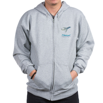 Travel Vector Logo Zip Hoodie