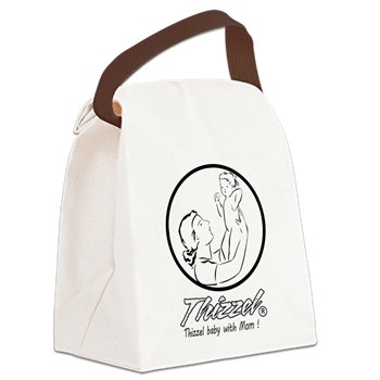 Mom Baby Logo Canvas Lunch Bag