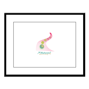 Progressing Vector Logo Large Framed Print