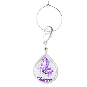 Thizzel Work Teardrop Wine Charm