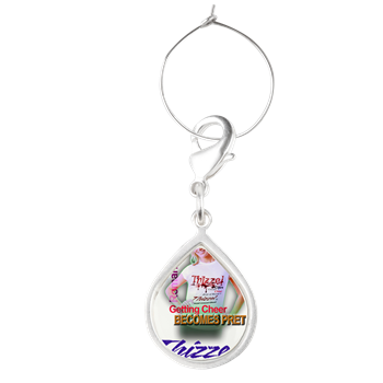 I feel Cheer for Thizzel Teardrop Wine Charm