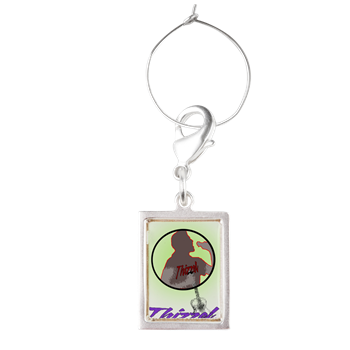 Singer Logo Wine Charms