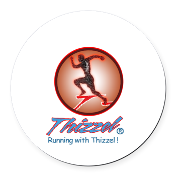 Runner Logo Round Car Magnet