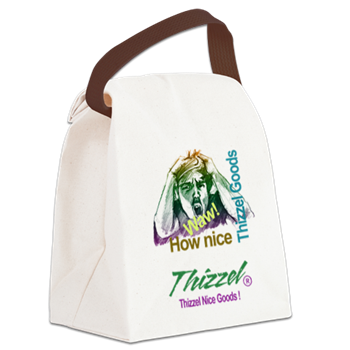 Thizzel Nice Goods Logo Canvas Lunch Bag