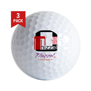 Thizzel Creativity Logo Golf Ball