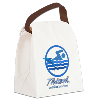 Swimming Logo Canvas Lunch Bag