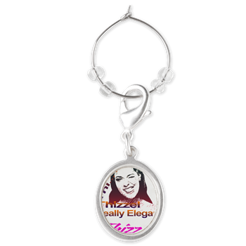 Thizzel Elegant Logo Wine Charms