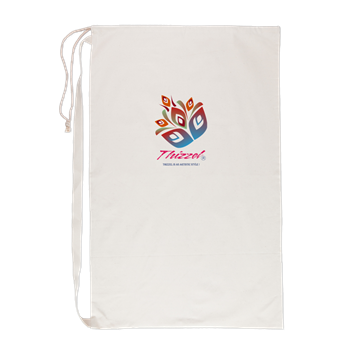 Artistic Leaves Logo Laundry Bag