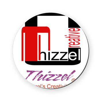 Thizzel Creativity Logo Cork Coaster