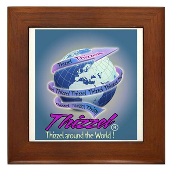 Thizzel Globe Framed Tile