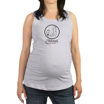 Mom Baby Logo Maternity Tank Top