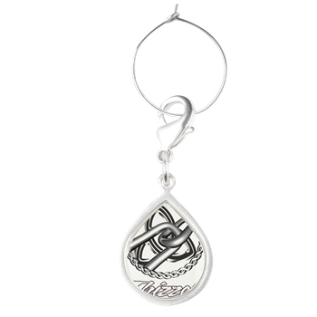 Friendship Logo Teardrop Wine Charm