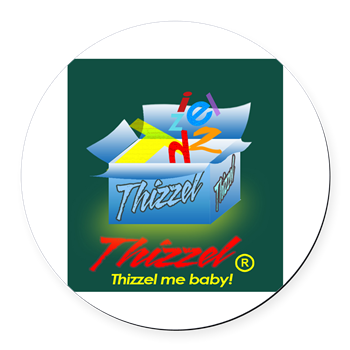 Thizzel Gifts Round Car Magnet