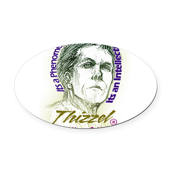 Thizzel is my Spirits Oval Car Magnet