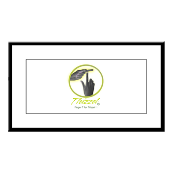 Finger T Logo Small Framed Print