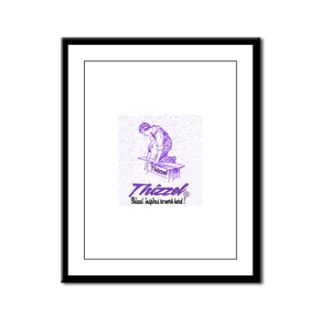 Thizzel Work Framed Panel Print