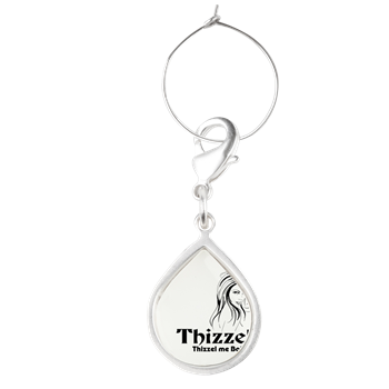 Thizzel Lady Teardrop Wine Charm