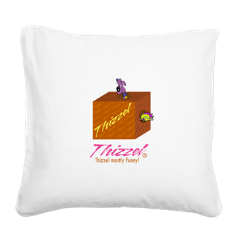 Funny Logo Square Canvas Pillow