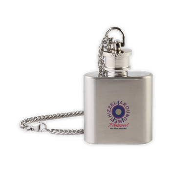 Around Me Vector Logo Flask Necklace