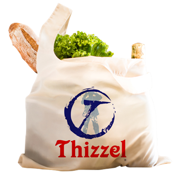 THIZZEL Trademark Reusable Shopping Bag