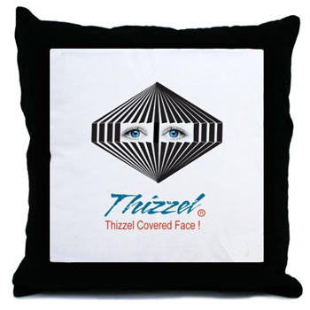 Thizzel Face Logo Throw Pillow