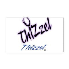 Text Effect Logo Rectangle Car Magnet