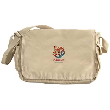 Artistic Leaves Logo Messenger Bag