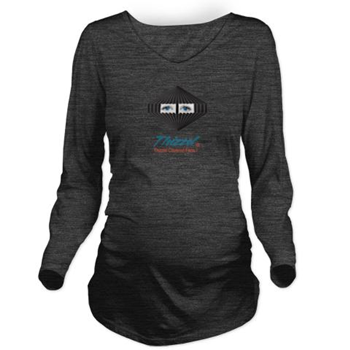 Thizzel Face Logo Long Sleeve Maternity T-Shirt