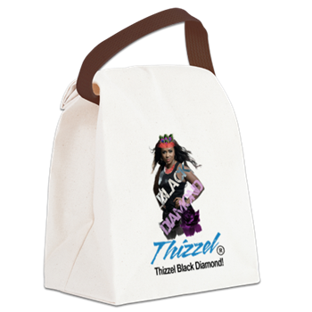 Thizzel Diamond Canvas Lunch Bag