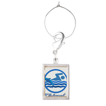 Swimming Logo Wine Charms