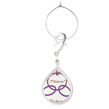 Relationship Logo Teardrop Wine Charm