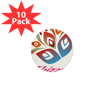 Artistic Leaves Logo Mini Button (10 pack)