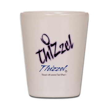 Text Effect Logo Shot Glass