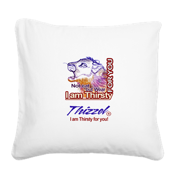 Am Thirsty Logo Square Canvas Pillow
