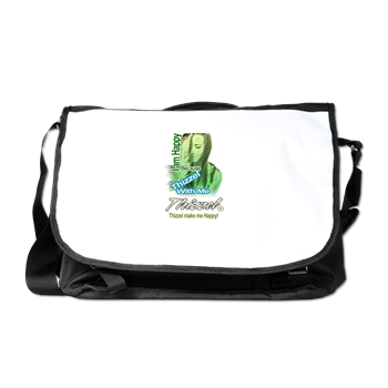Thizzel make me Happy Messenger Bag