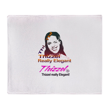 Thizzel Elegant Logo Throw Blanket