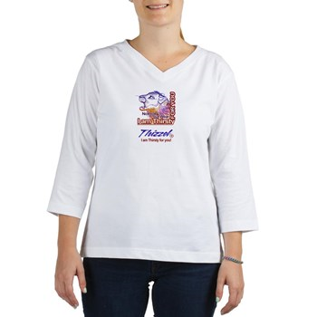 Am Thirsty Logo Women's Long Sleeve Shirt (Women's Long Sleeve Shirt (3/4 Sleeve)