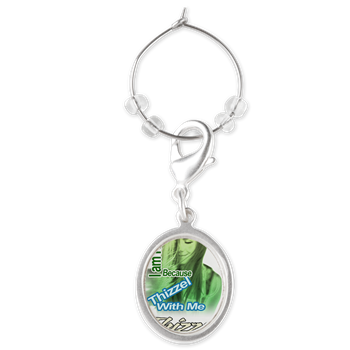 Thizzel make me Happy Wine Charms