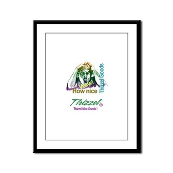 Thizzel Nice Goods Logo Framed Panel Print