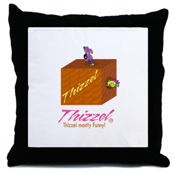 Funny Logo Throw Pillow