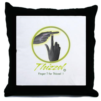 Finger T Logo Throw Pillow