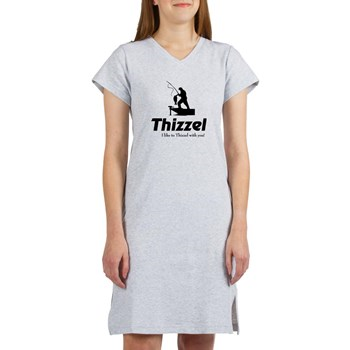 Thizzel Fishing Women's Nightshirt