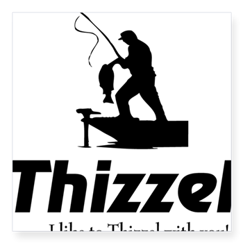 Thizzel Fishing Sticker