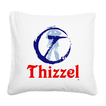 THIZZEL Trademark Square Canvas Pillow