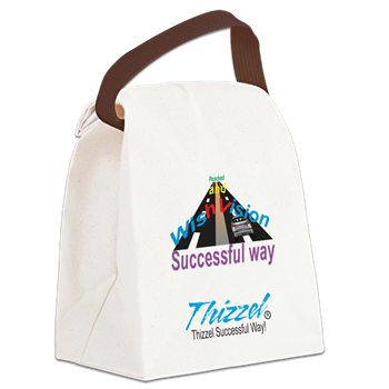 Thizzel Successful Logo Canvas Lunch Bag